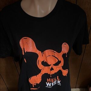 Orangetheory Black Tee with White Logo